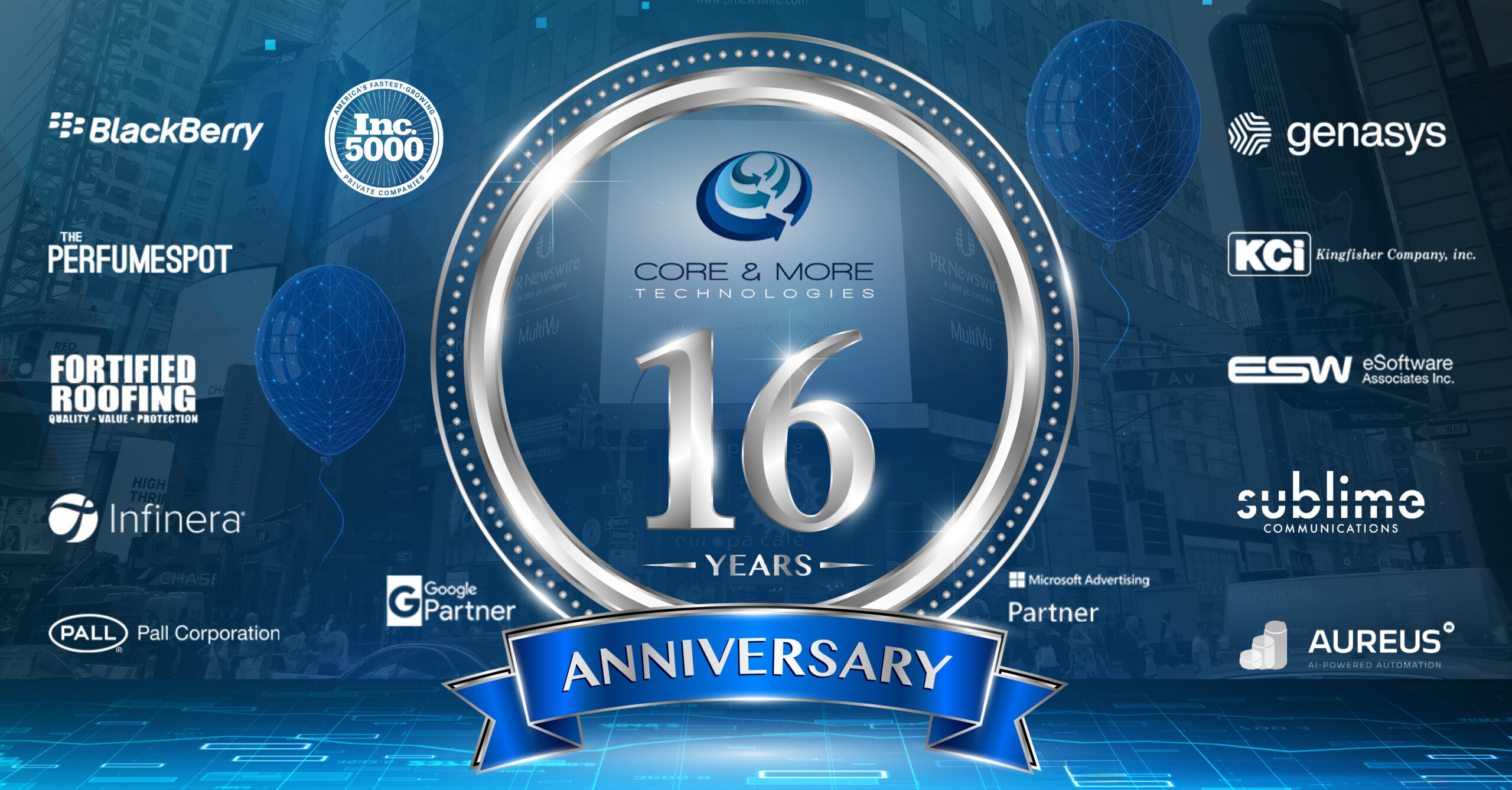 16 years of Core & More Technologies
